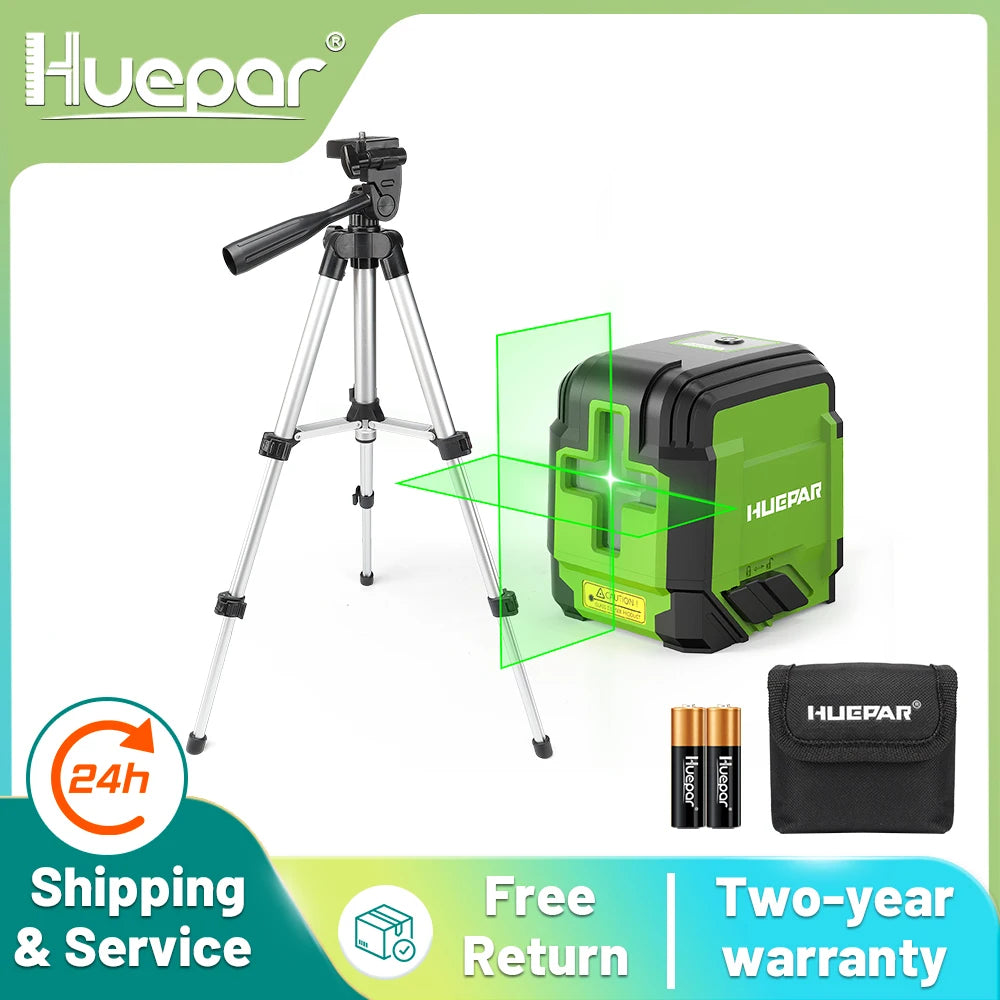 Huepar Laser 2 Đường Cross Line 0.65m Tripod Osram Tự Cân