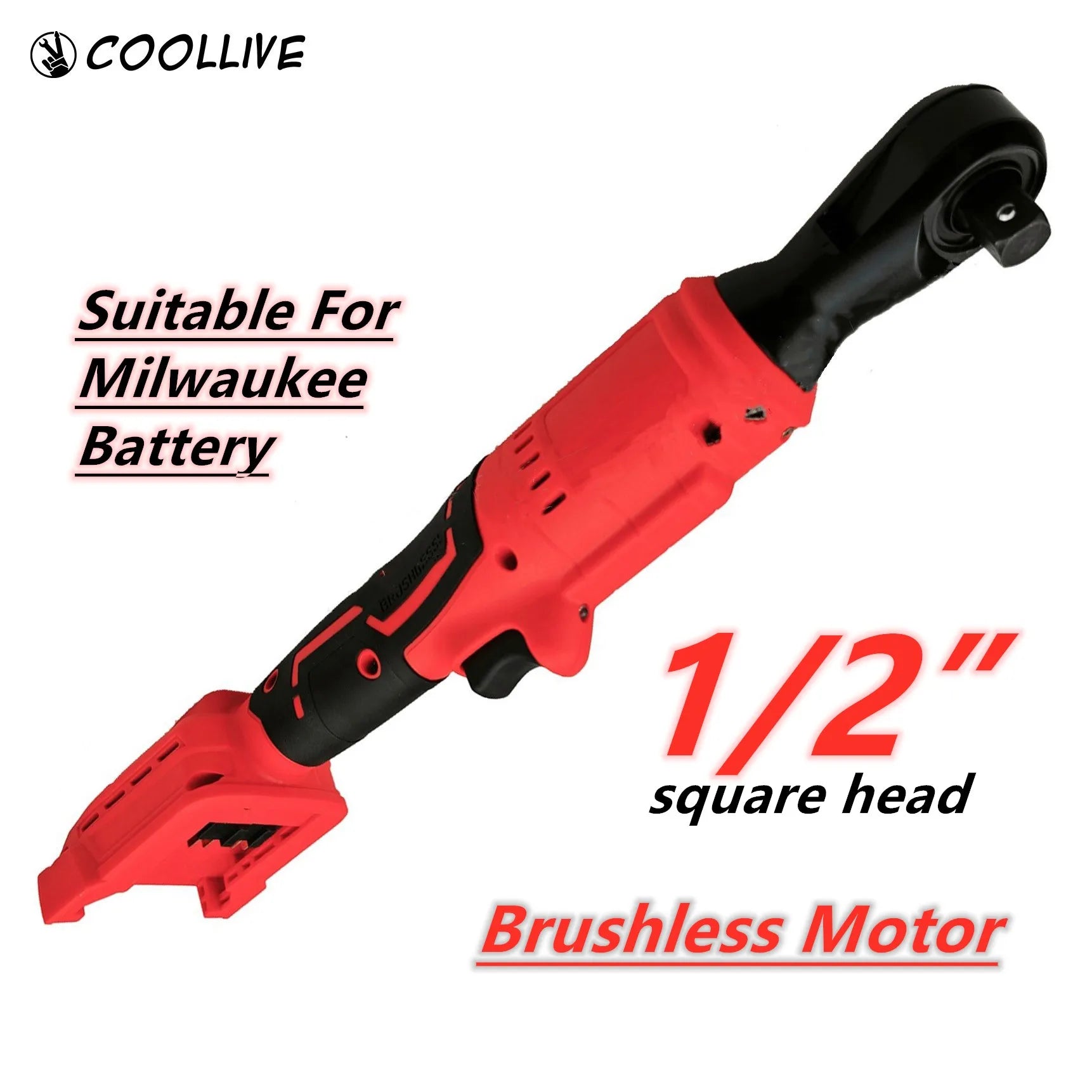 Máy Vặn Ốc Điện Không Dây 18V Đầu 0,5 Inch Brushless 500N.m