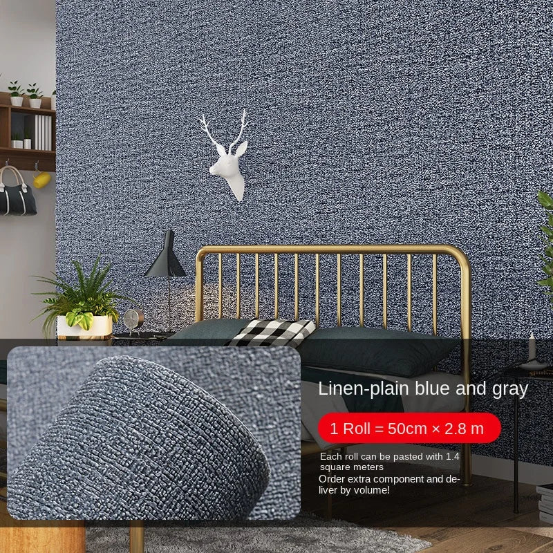 2.8/10m Self Adhesive 3d wall panel Wallpaper Foam Soundproof Waterproof 3D Wall Sticker New Design Bedroom Wallpaper Thickening