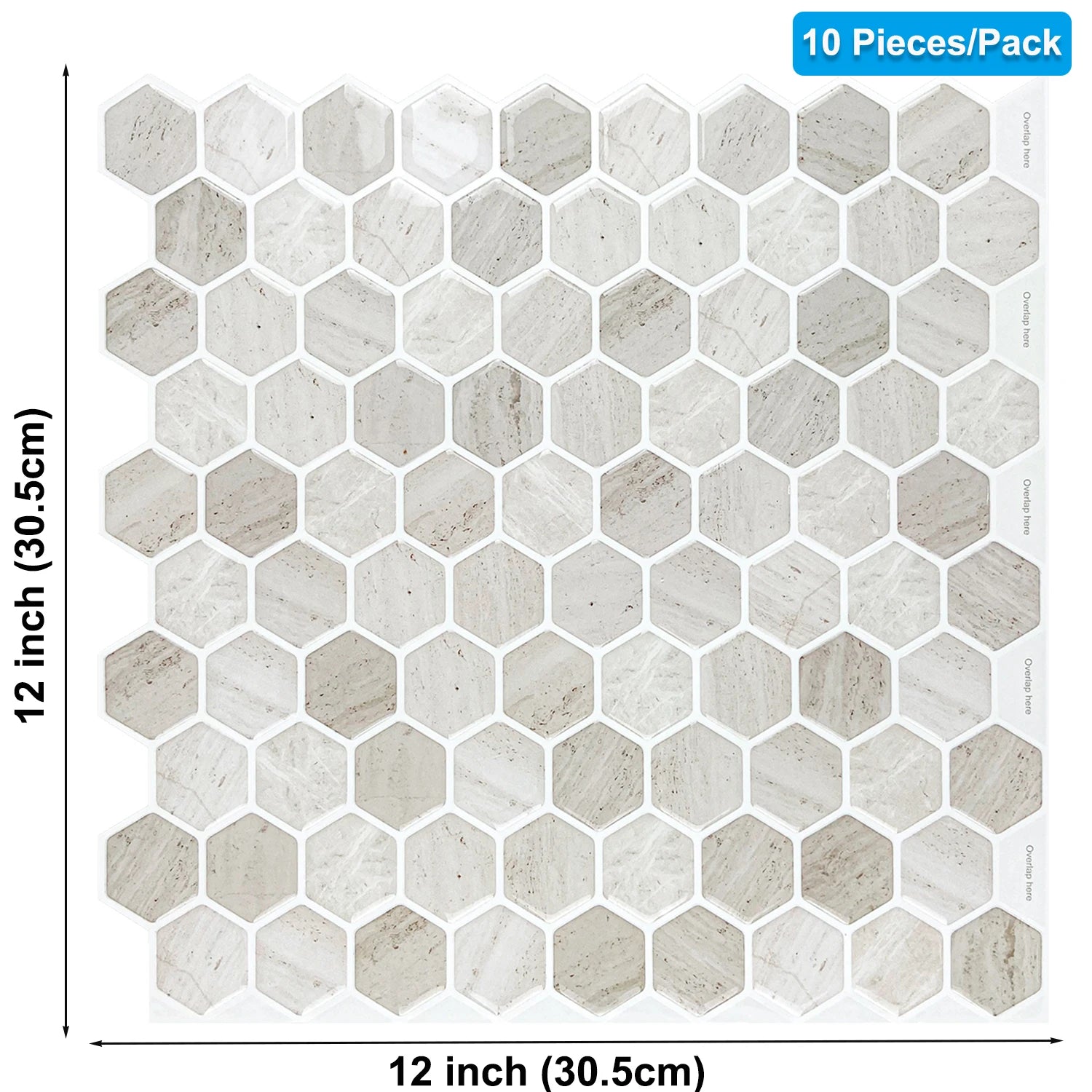 Dan Tuong 3D Chong Tham Bep 12x12 Inch Mieng Dan Dinh Manh