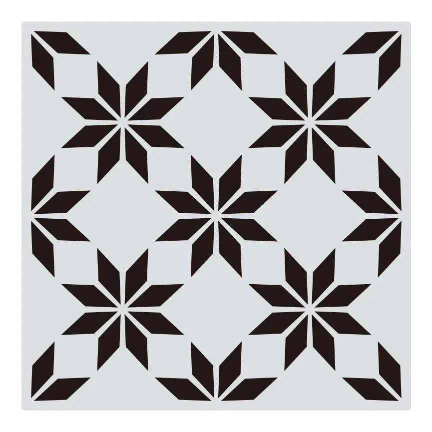 Khuon Stencil Mandala Geometric 30x30cm DIY Layering