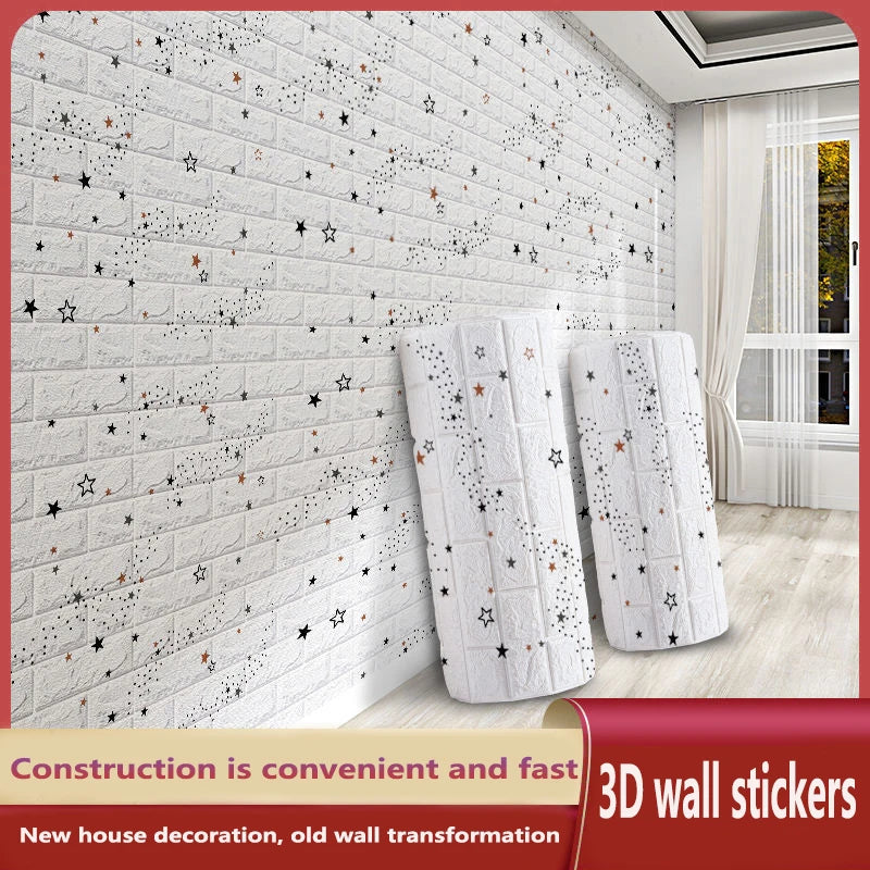 Gach Op Tuong Gia 3D Foam Dinh 10M Trang Tri Phong Khach