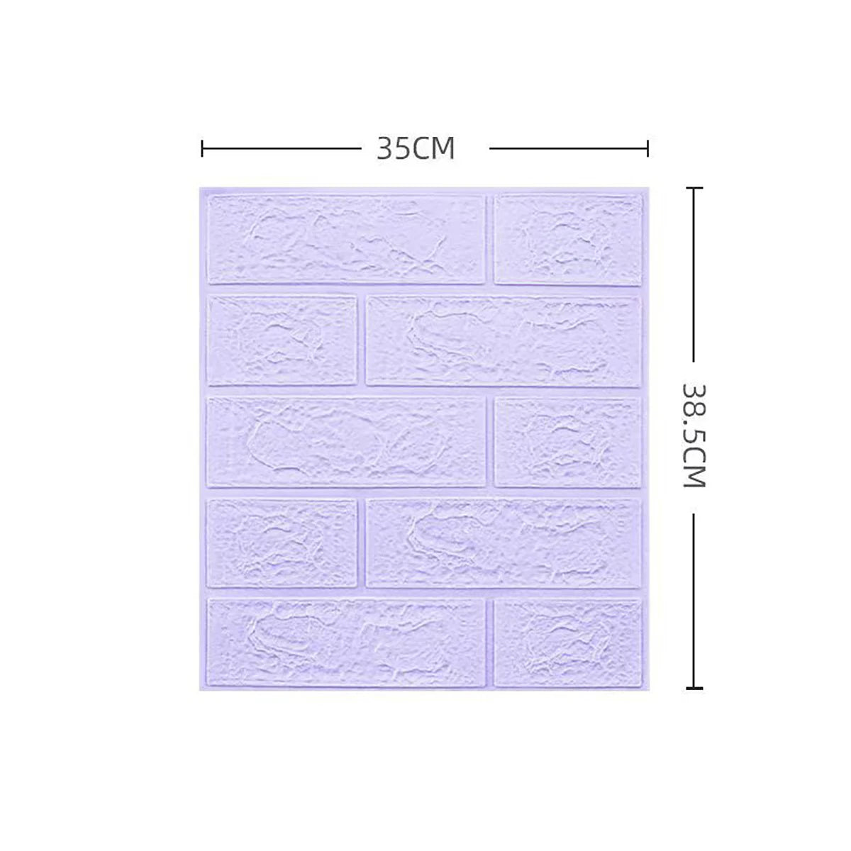 Dán Tường Gạch 3D Mô Phỏng 35x38.5 Cm 5 15 30 Miếng