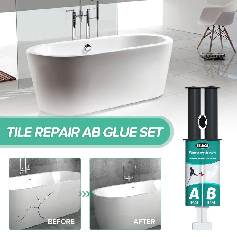 Keo Dán Sửa Chữa Gạch Men, Xử Lý Nứt Gạch AB