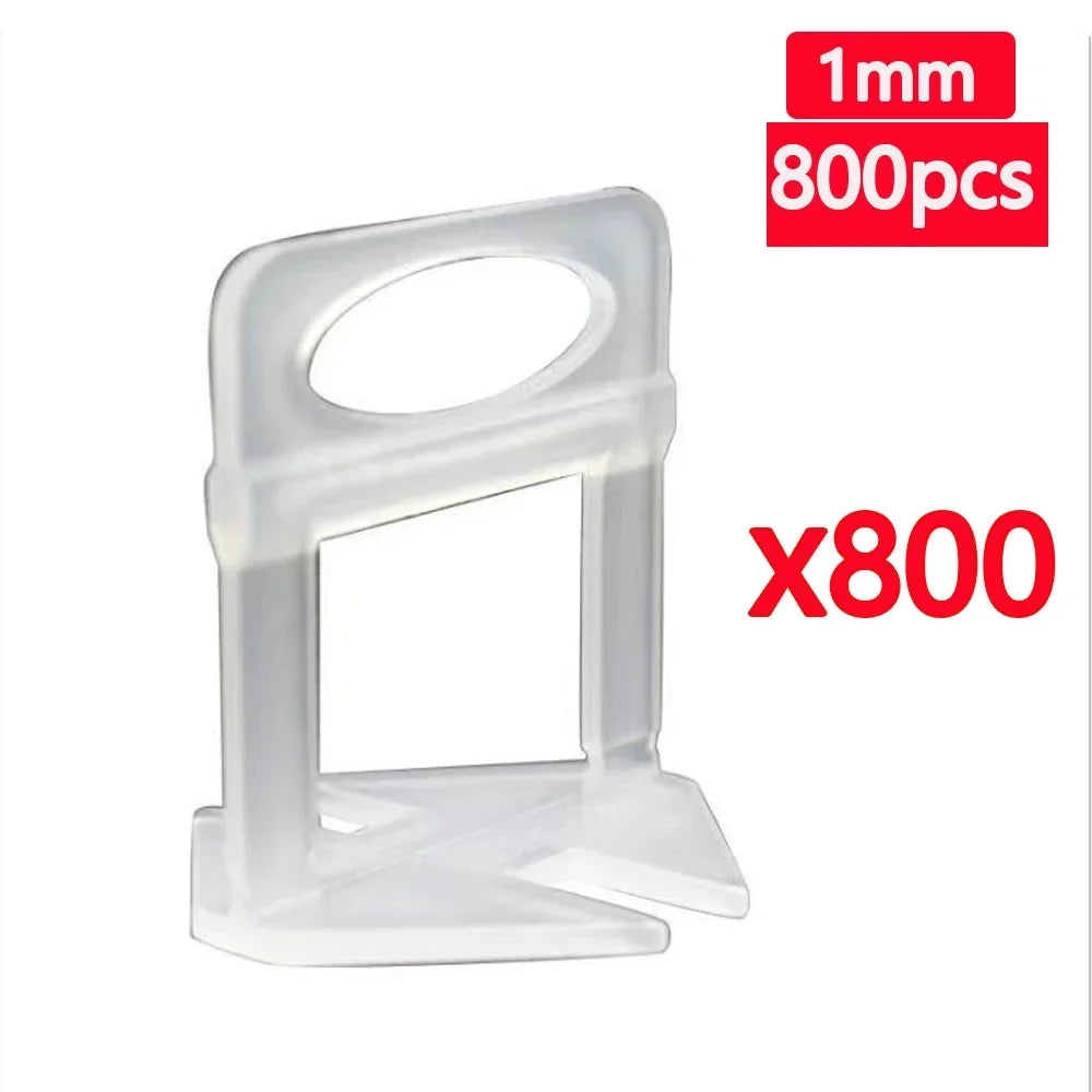25-1200PCS Floor Tile Leveling System Clips Spacers Straps Tile Piler Wadge Ceramic Tile Laying Leveling Construction Tools