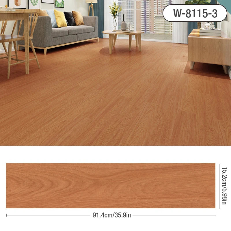 3D Dán Sàn Gỗ Vân Dày Tự Dính Chống Thấm Trang Trí Nhà