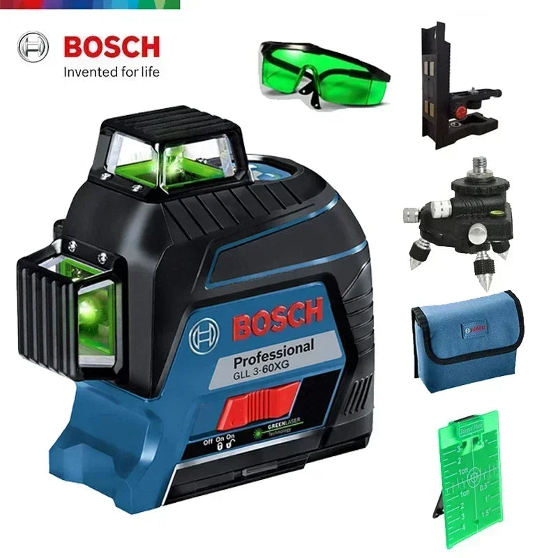 Bosch GLL3-60XG Máy Laser 12 Đường 360 Độ Chính Xác