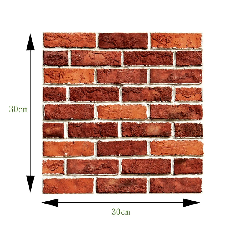 Self Adhesive Tile Wall Sticker Home Decor 3D PVC Brick Sticker Wall Decor For Kitchen Cupboard Bathroom Waterproof Wallpaper