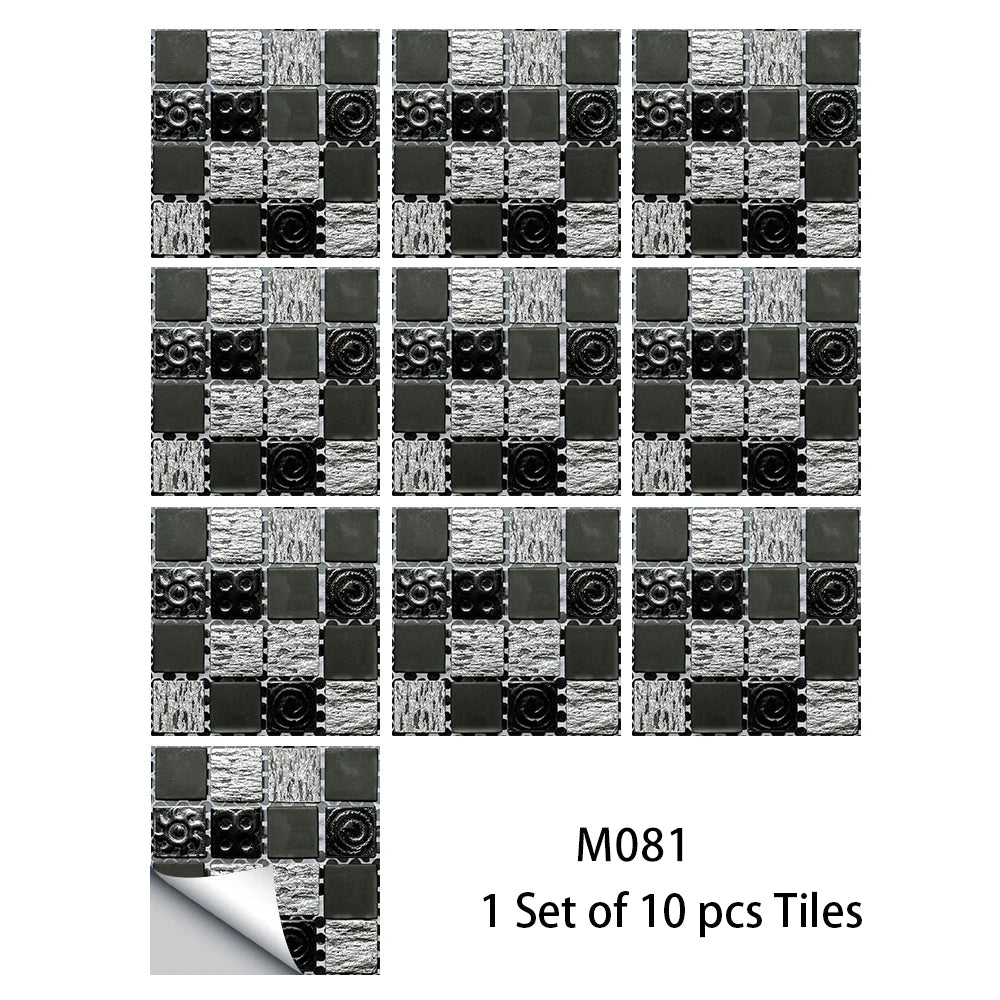 10 Miếng Dán Gạch Mosaic Bếp Và Phòng Tắm Chống Nước