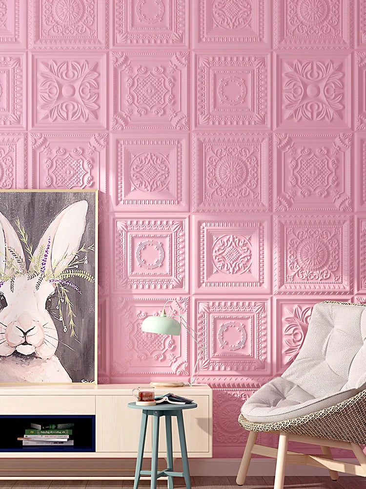 Dán Tường Nordic 3D Tự Dính Trang Trí Phòng Ngủ Phòng Khách