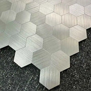 Gạch Mosaic Dán Dính Nhôm Hợp Kim Hình Lục Giác 4 Miếng