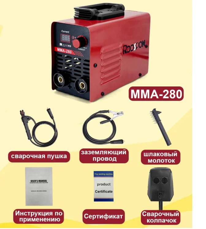 Máy Hàn MMA 280 Hàn Que Arc TIG Kỹ Thuật Số IGBT Di Động