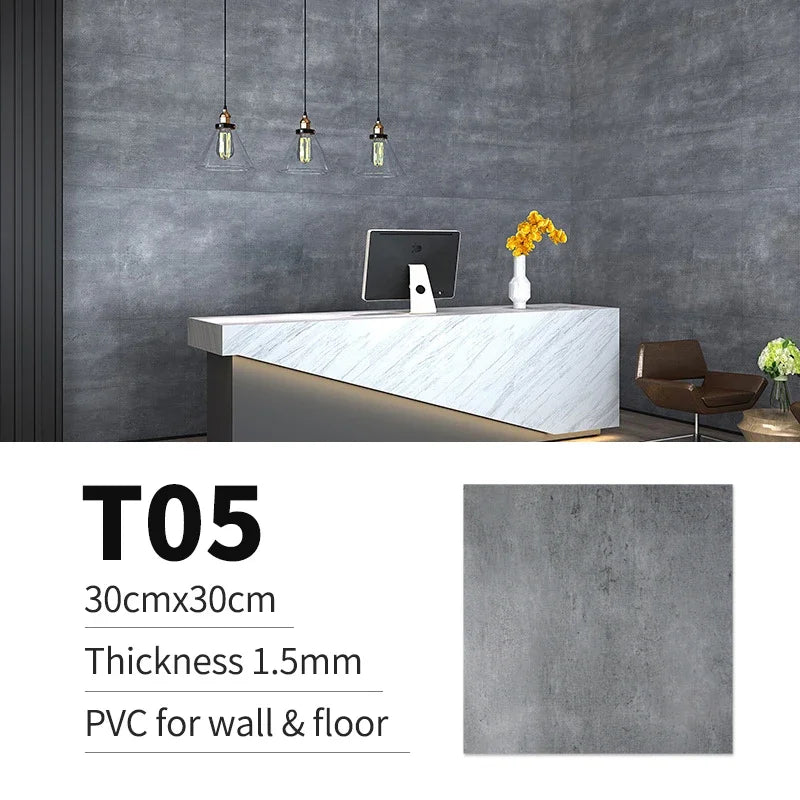 Gói 10 20 30 Miếng Dán Sàn PVC Đá Marble 30x30cm Chống Thấm
