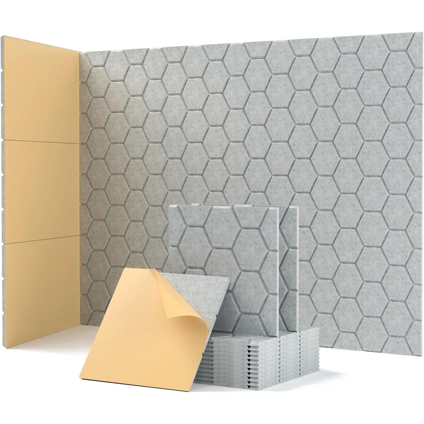Panel Tường Honeycomb Felt Cách Âm Dính Sẵn Cho Phòng Trẻ