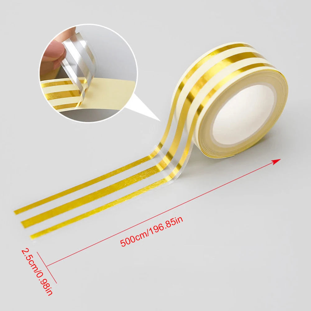Băng Dính Dán Ron Nẹp Tường Gạch 5m PVC Vàng Không Thấm
