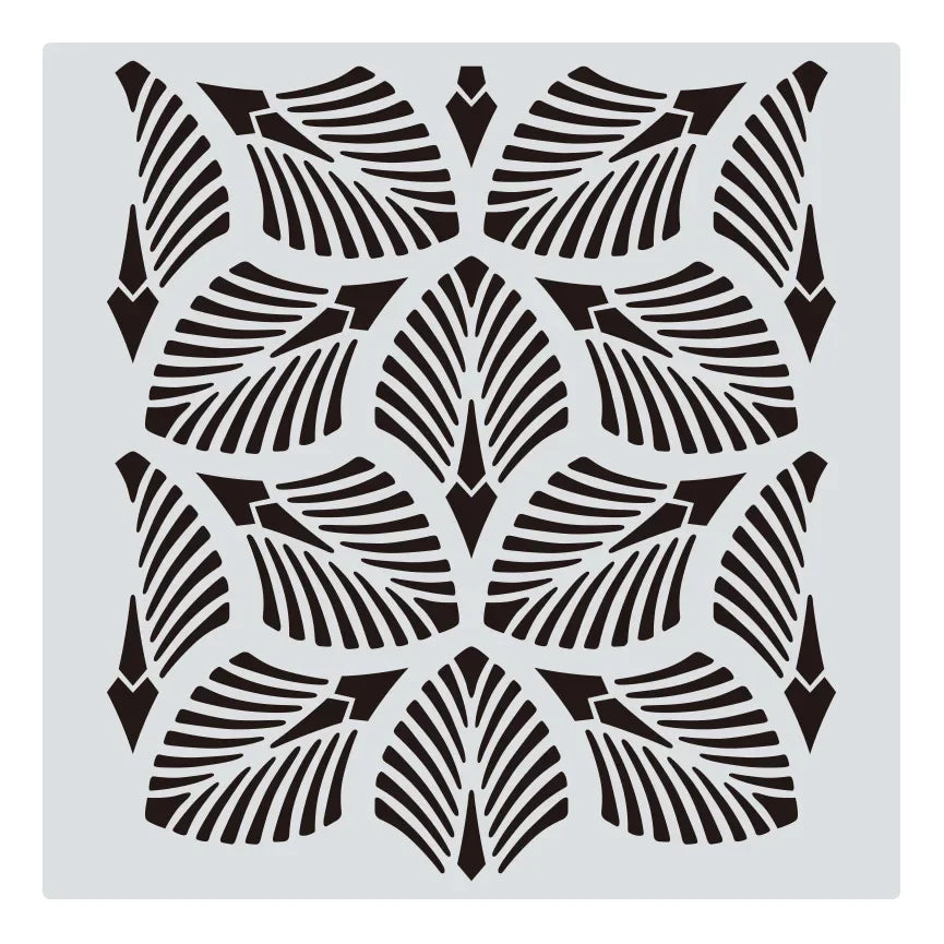 Khuon Stencil Mandala Geometric 30x30cm DIY Layering