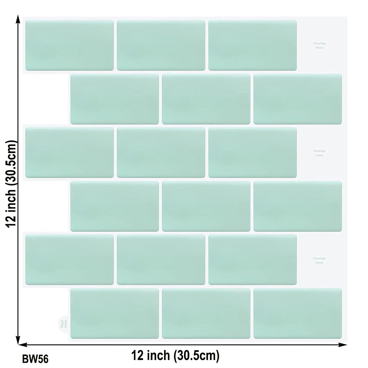 Vividtiles 3D Vinyl Dán Dính Ốp Tường Bếp Chống Nước Bền