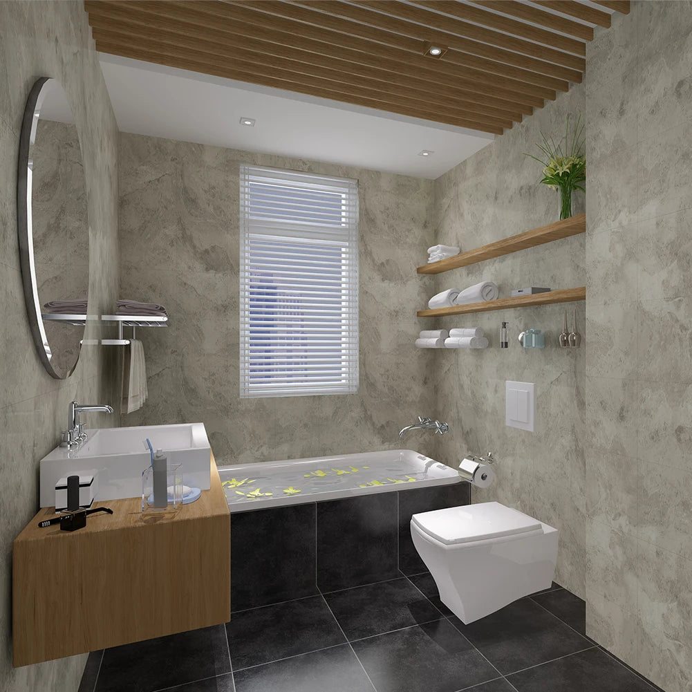 30X30cm Vinyl Self-adhesive Tile Wall Sticker for Bathroom Livingroom Decor for Wall Wallpaper Kitchen Waterproof Foor Sticker