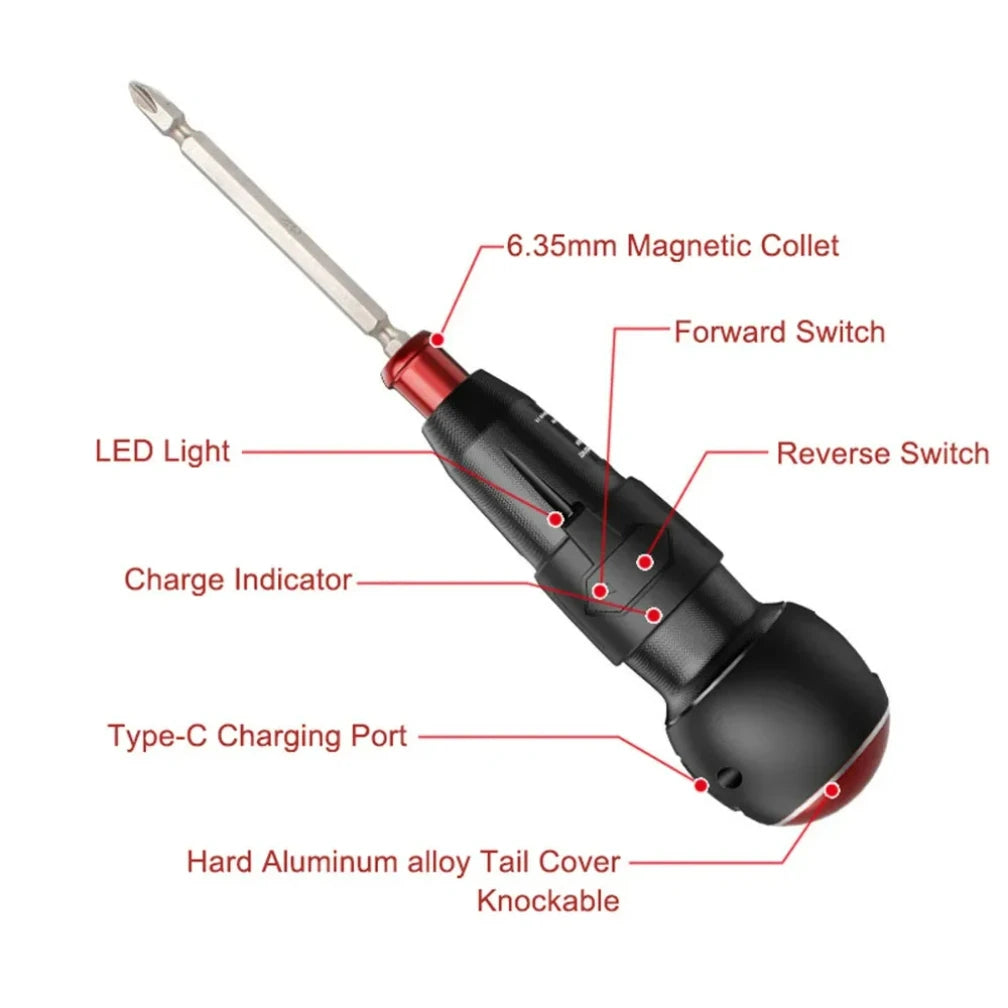 Dụng Cụ Vặn Vít Không Dây 10Trong1 3.6V Sạc Lại Gia Đình