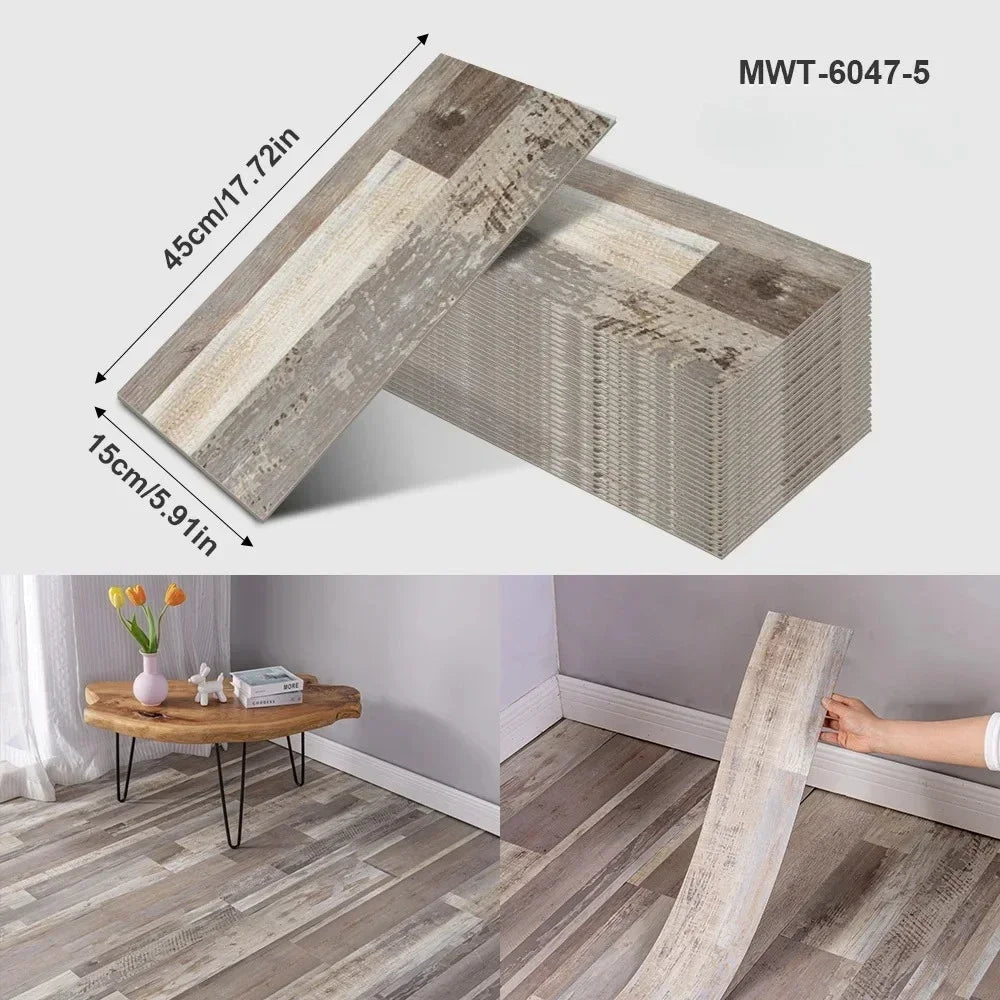 Dan San Va Dan Tuong Van Go Hien Dai 45x15 Cm PVC Ben