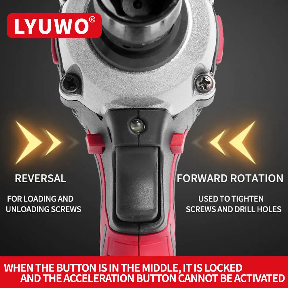 LYUWO Cờ Lê Điện Không Chổi 20V Hiệu Suất Cao Đầu Momen