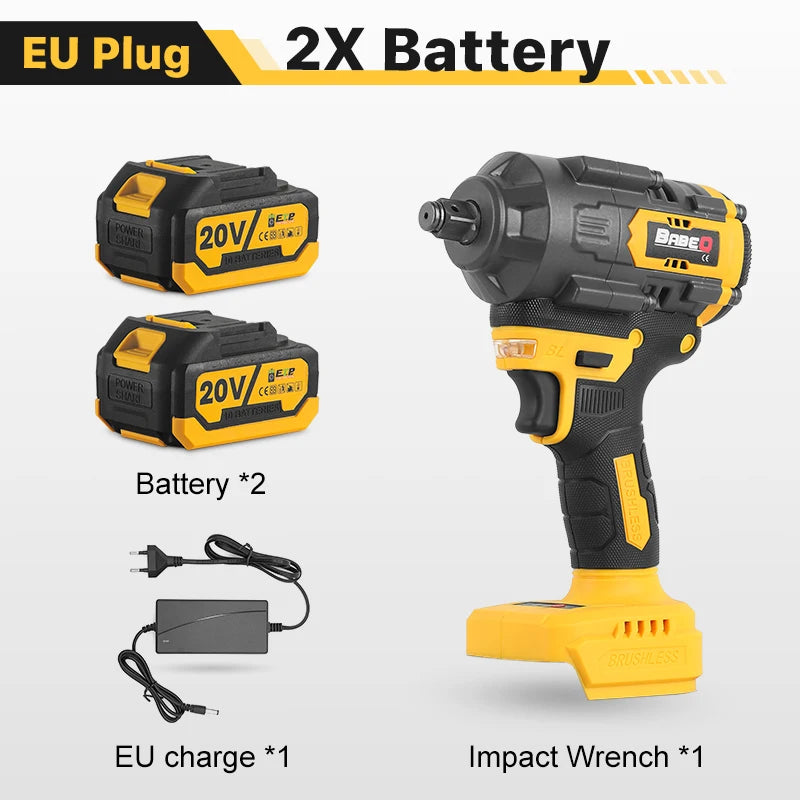 Súng Vặn Bu Lông Không Dây Brushless Hiệu Suất Cao 1800Nm