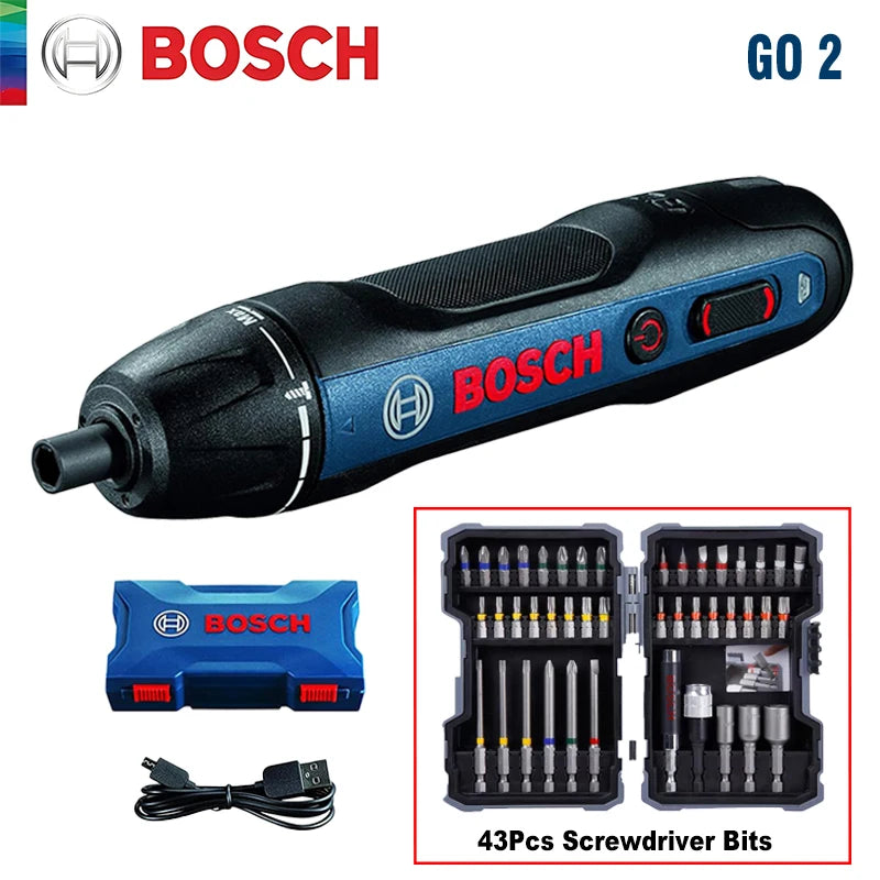 Bosch Go2 Khoan Vặn Không Dây 3.6V Pin Liền Bộ Dụng Cụ