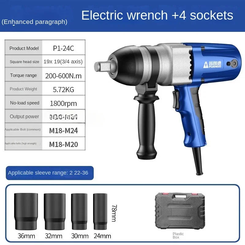 Máy Siết Bu Lông Tác Động Điện 220V Công Suất Lớn Cho Ô Tô