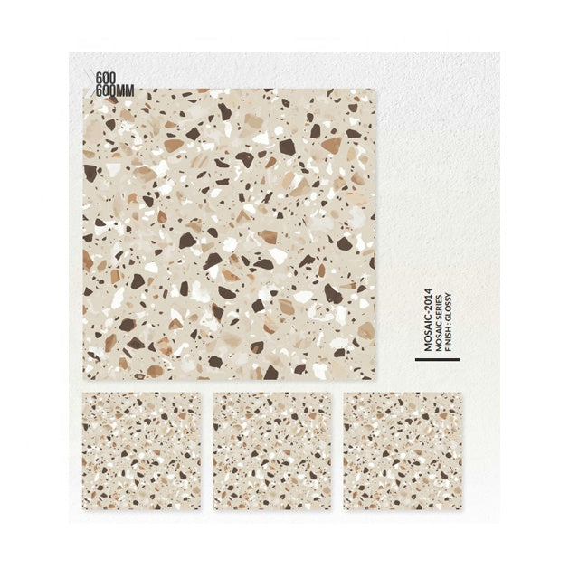 Gạch Mosaic Nội Thất Tráng Men Gốm Sứ Porcelain Đồng Chất Terrazzo Gạch Ốp Tường/Lát Sàn cho Bếp, Phòng Tắm, Văn Phòng, Cửa Hàng Chất Lượng Xuất Khẩu