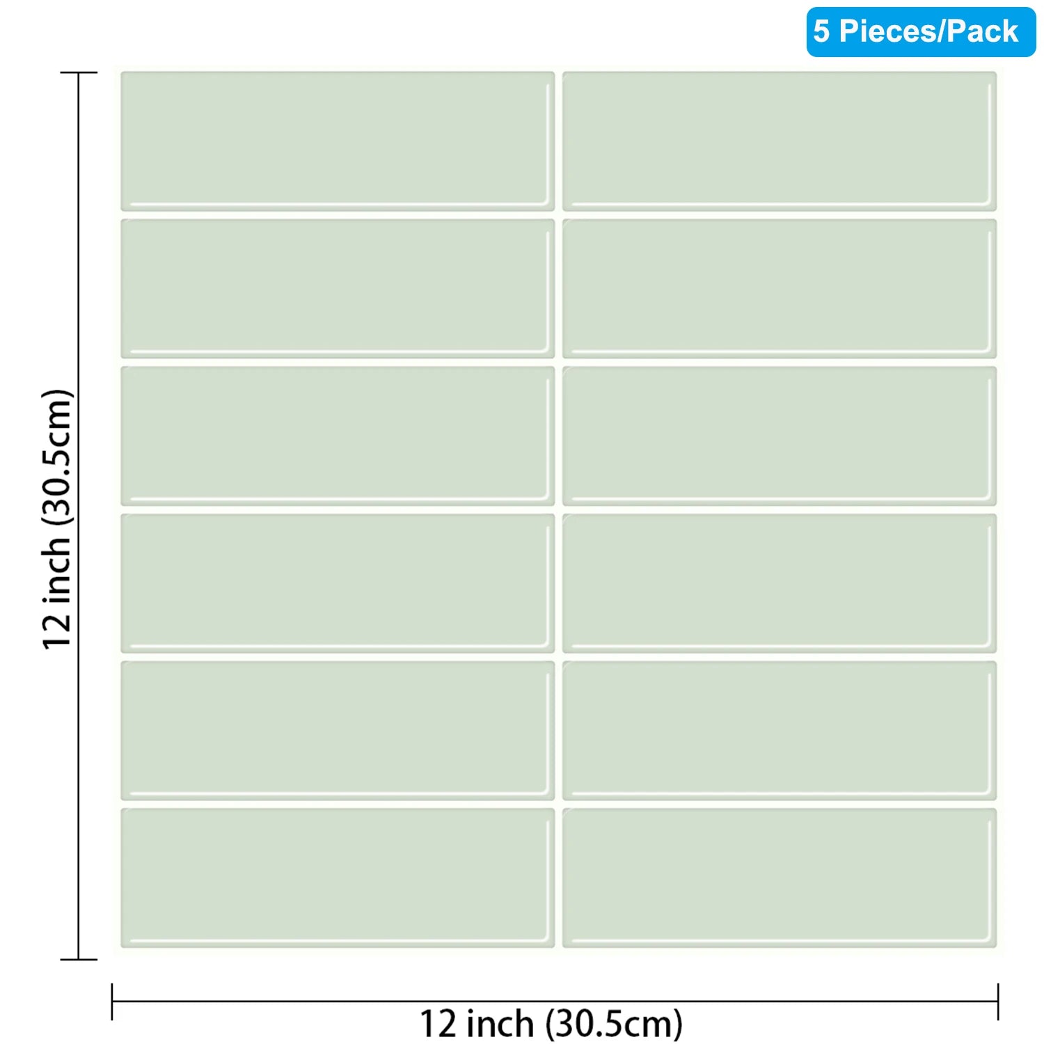 Dan Tuong 3D Chong Tham Bep 12x12 Inch Mieng Dan Dinh Manh