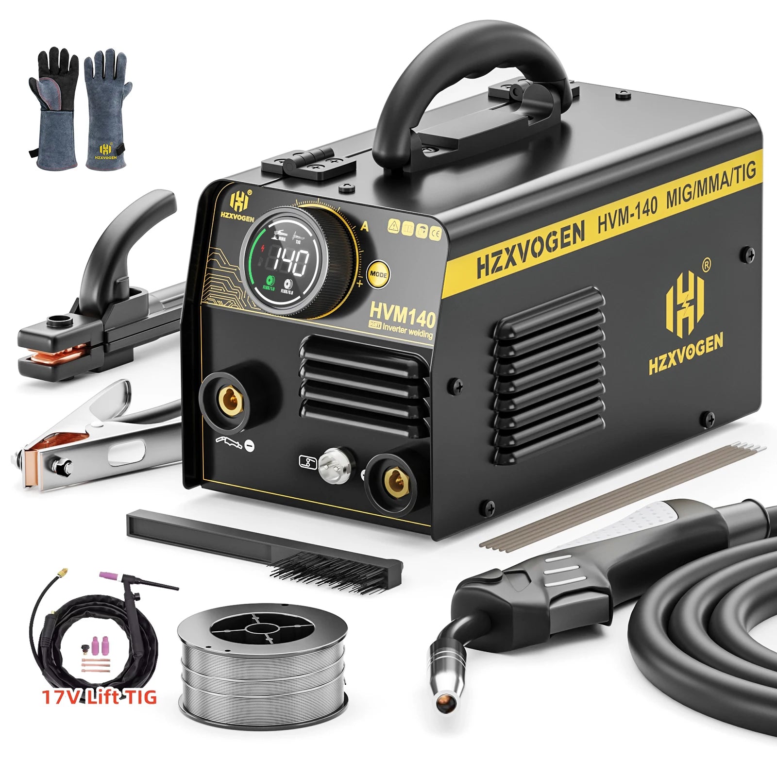 HZXVOGEN MIG 200 3 Trong 1 MMA Gasless LIFT TIG Inverter