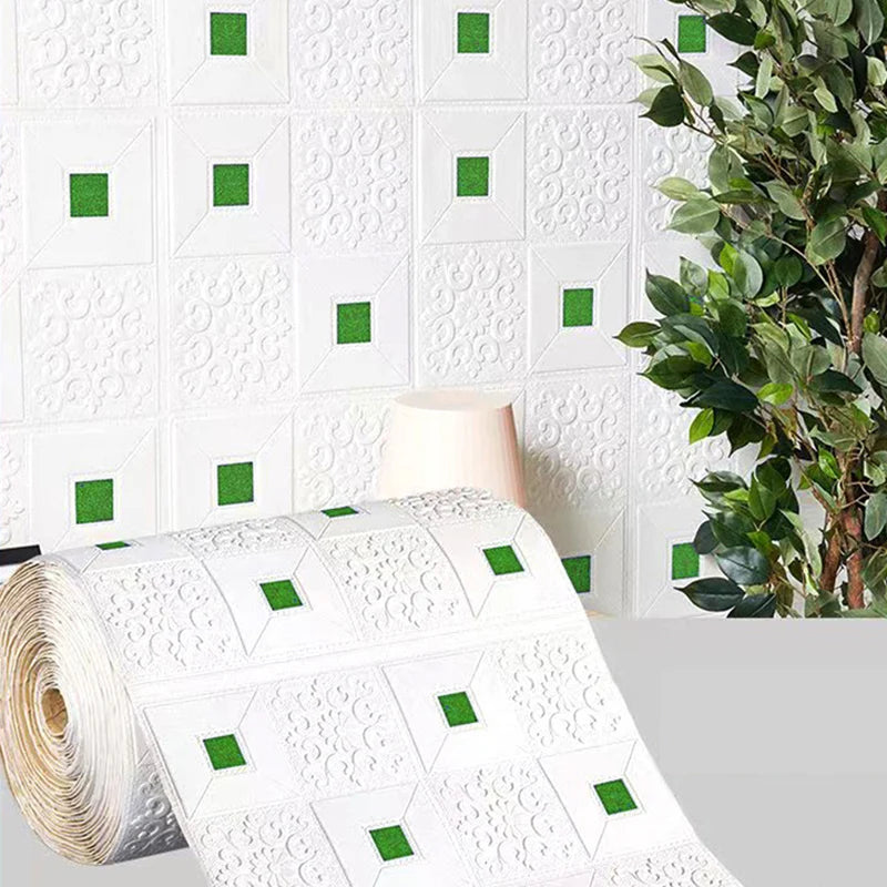 70cm*1m  3D Brick Pattern Wall Panels Wallpaper DIY Waterproof for Living Room Bedroom Kitchen Background Wall Decoration
