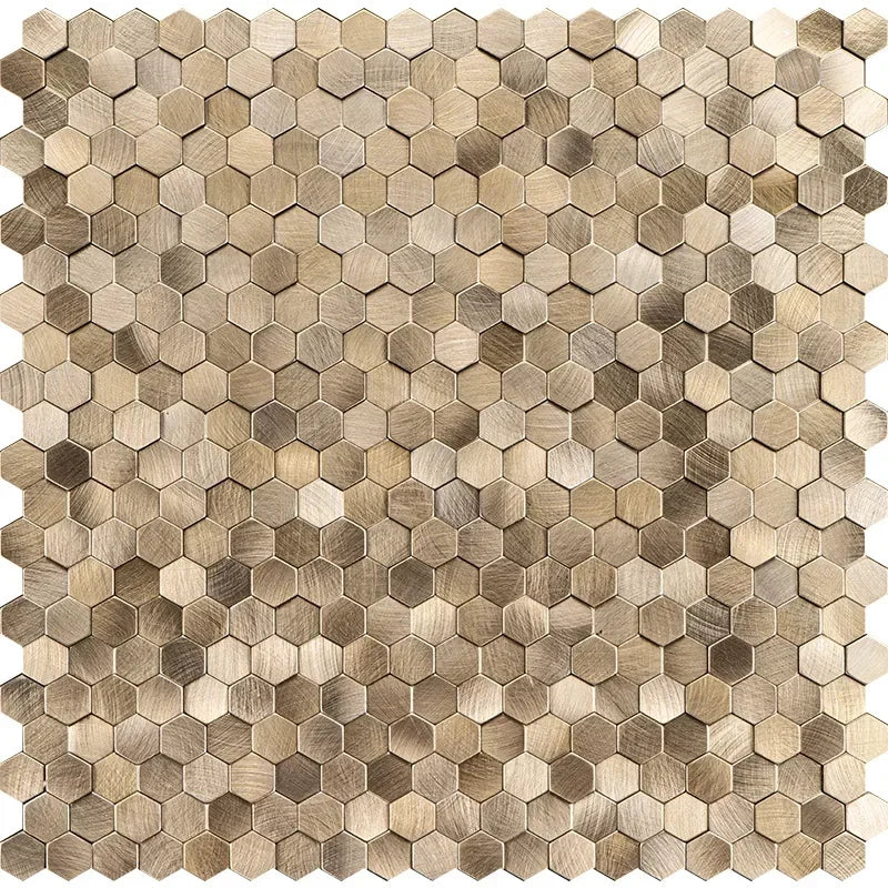 Dán Tường Mosaic Gạch Lục Giác Nhôm Nhựa Tự Dính Chịu Ẩm