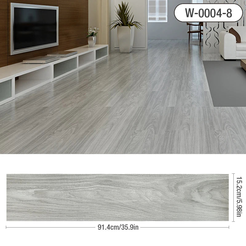 10 Miếng Dán Sàn PVC 3D Gỗ Dày Chống Thấm Bền Dễ Dán