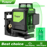 Huepar 902CG Laser Cross 2x360 Tự Cân Xanh Pulse Và Giá Đỡ