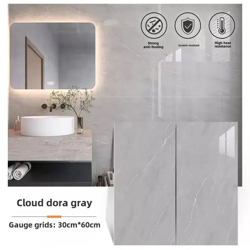 Dán Gạch Trang Trí PVC Marble 30cm X 60cm Tường Phòng Tắm