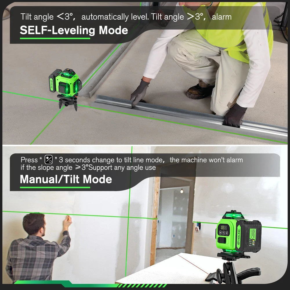 Máy Cân Laser 16 Dải 4x360 Độ Chuyên Nghiệp App Điều Khiển
