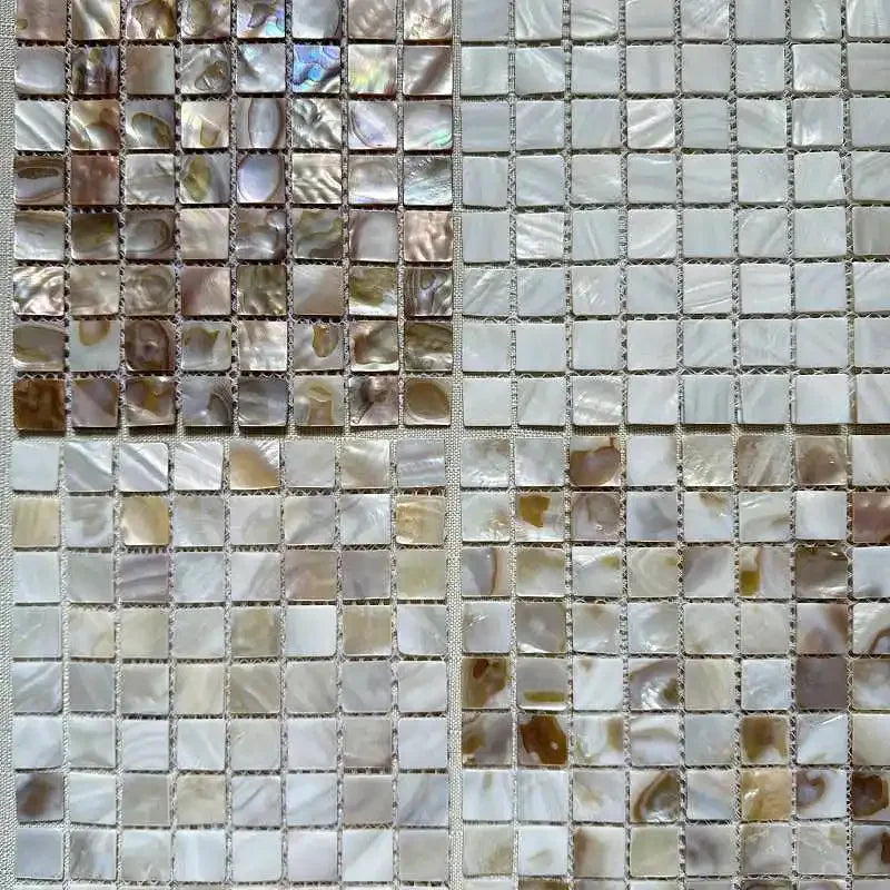 Gach Mosaic Vo Trai Trang Tu Nhien Op Tuong Bep Phong Tam