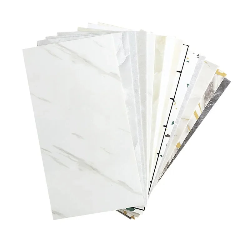 Dán Gạch Trang Trí PVC Marble 30cm X 60cm Tường Phòng Tắm