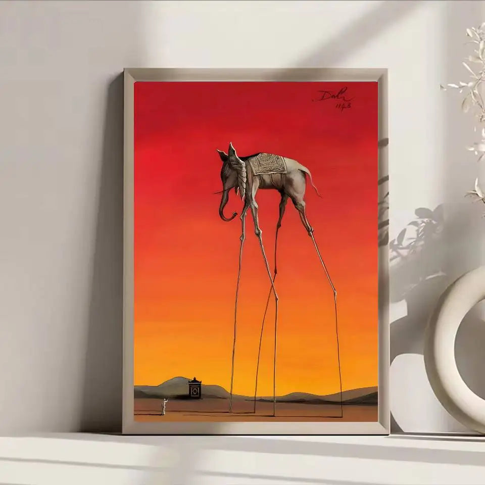 Tranh Surrealism Salvador Dali Poster Dan Tuong Chiu Nuoc