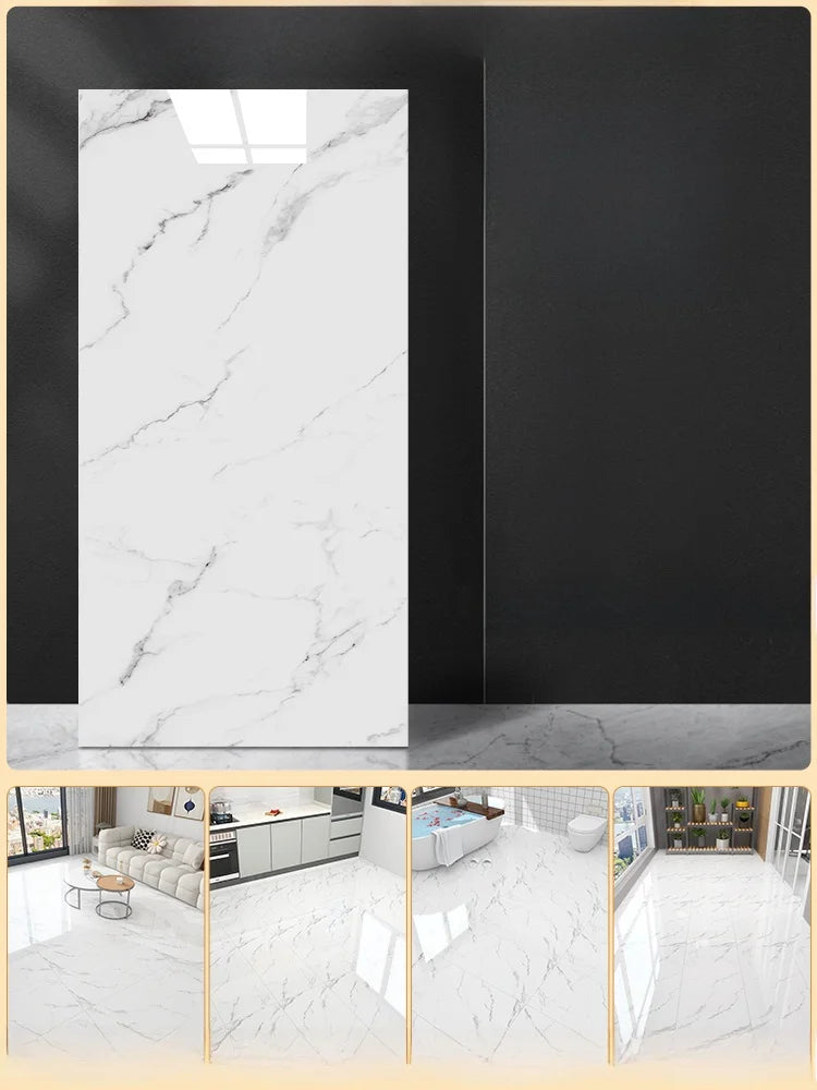 Batoom Kitchen Tile Floor Stiers Self Adhesive Waterproof Non Slip Rvation Decorative PVC Board for Floor Decoration