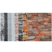 Waterproof 3D Imitation Brick Wall Stickers DIY Peel and Stick Self-adhesive Wallpaper Panel 35*38.5CM Oil Proof