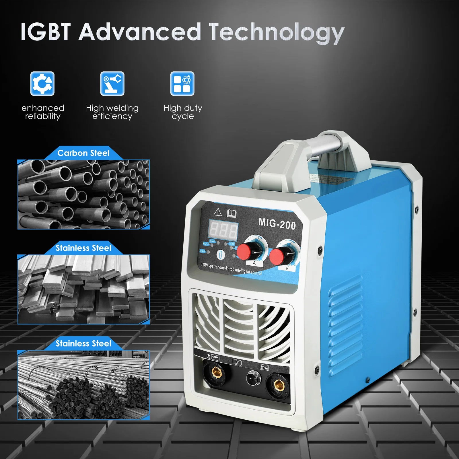 Máy Hàn 3 Trong 1 Arc Mig Tig Di Động IGBT MMA Cao Cấp