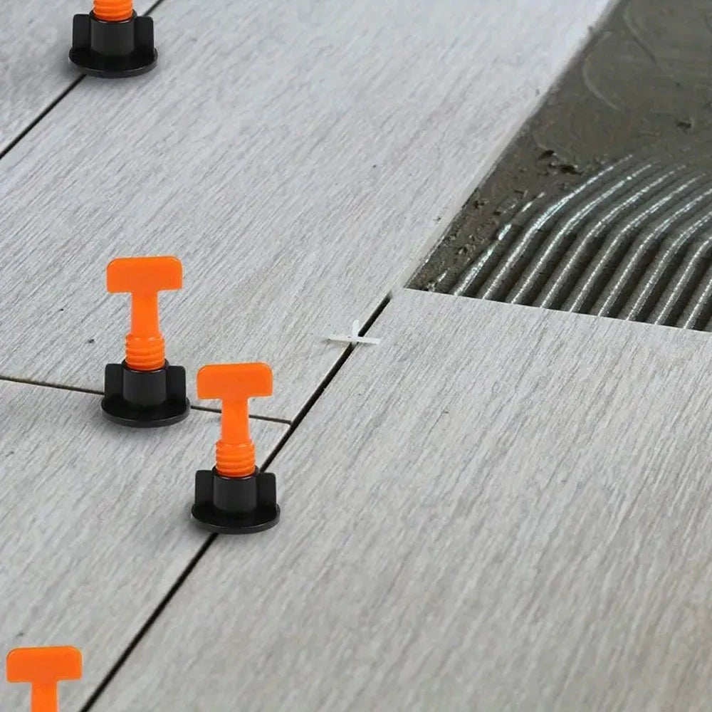 11-204Pcs Floor Ceramic Tile Leveling System Clips Spacers Porcelain Leveler Kit Construction Tools For Tile Laying Wall Fixing