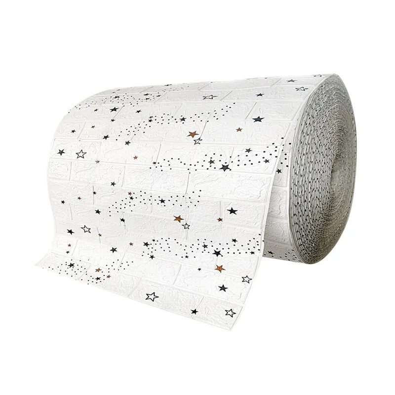 Gach Op Tuong Gia 3D Foam Dinh 10M Trang Tri Phong Khach
