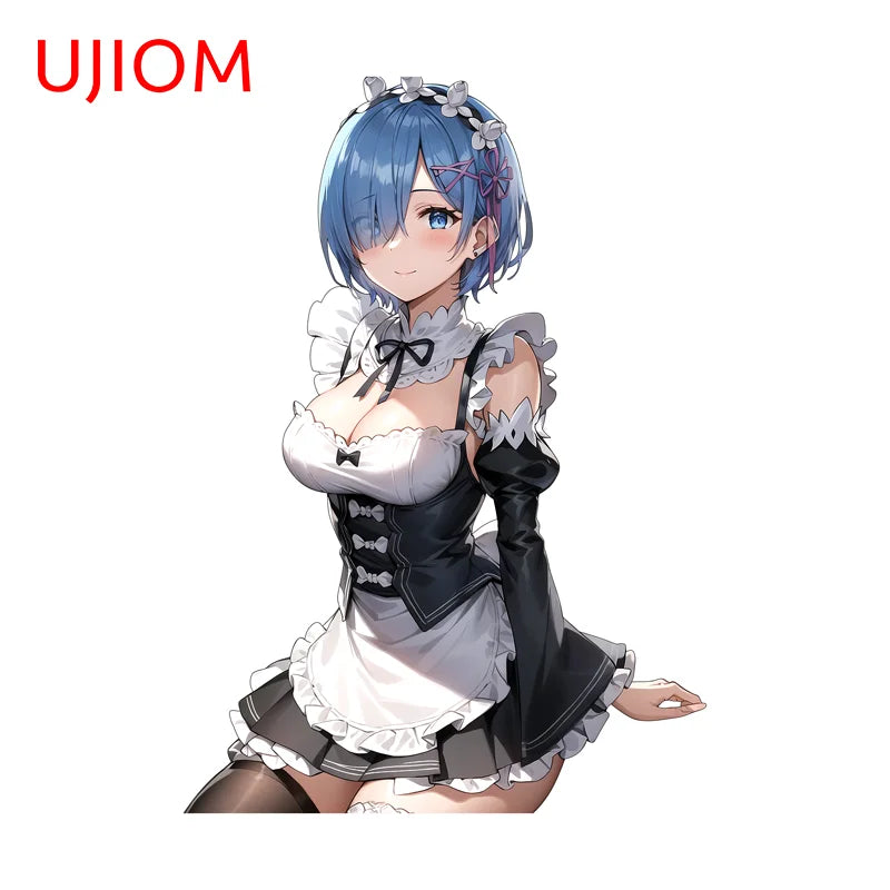 Dan Tuong Ujiom Kawaii Maid Rem Trang Tri Phong Khach