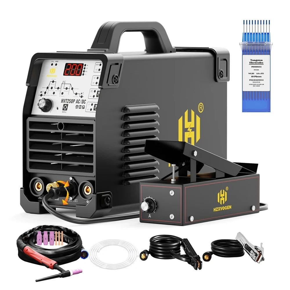 Máy Hàn TIG 6 Trong 1 HZXVOGEN 200A AC DC MMA IGBT 220V