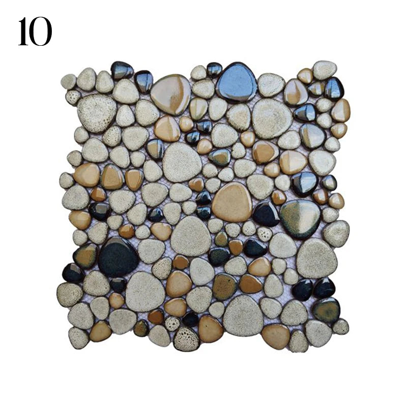 Gach Mosaic Ceramic 30x30cm Xanh Trang KhongTruot Phong Tam