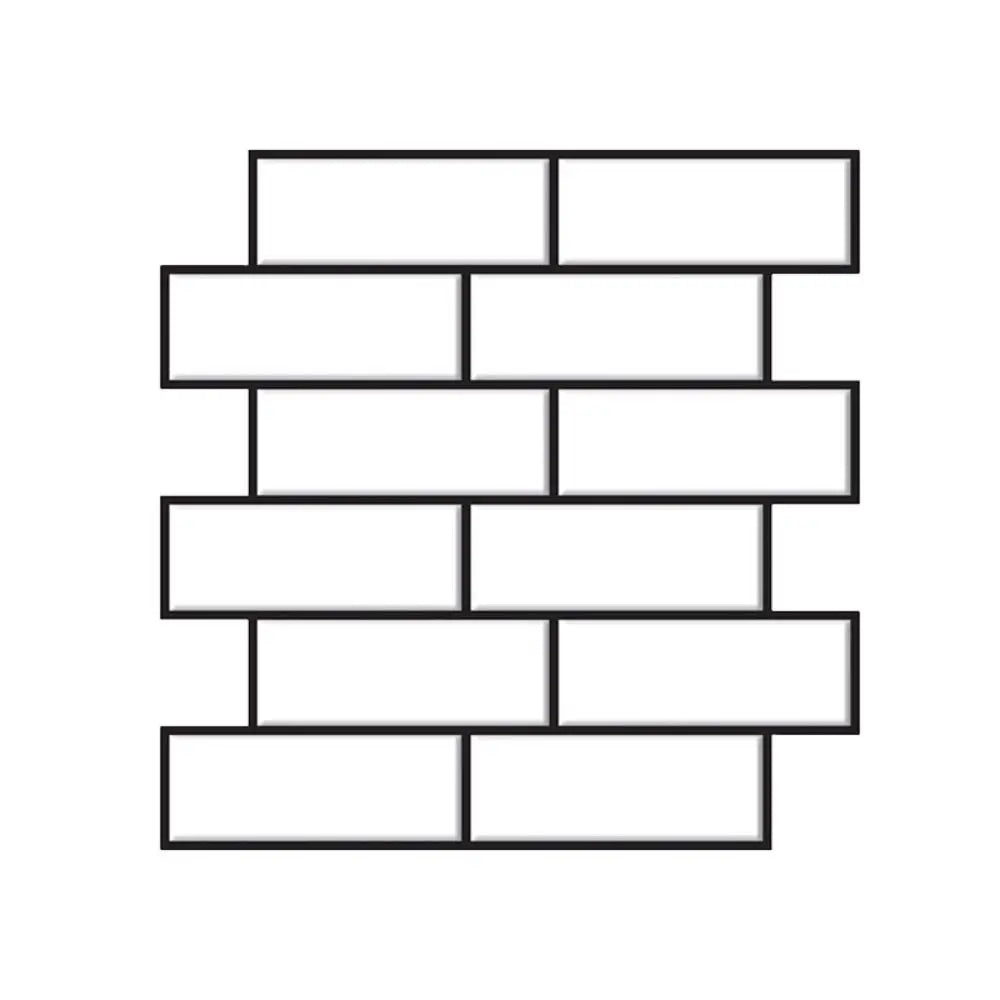 Dán Tường Phòng Bếp PVC 30x30cm Trắng Trang Trí Đẹp Mắt