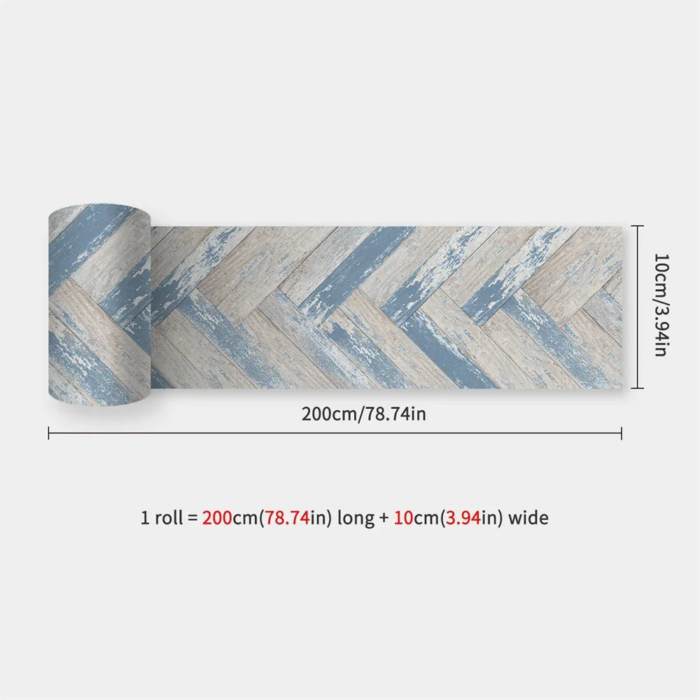 Waterproof Self-Adhesive Baseboard Wall Sticker Waistline Baseboard Wall Trim Corner Line Protector Decor Skirting Board Decal
